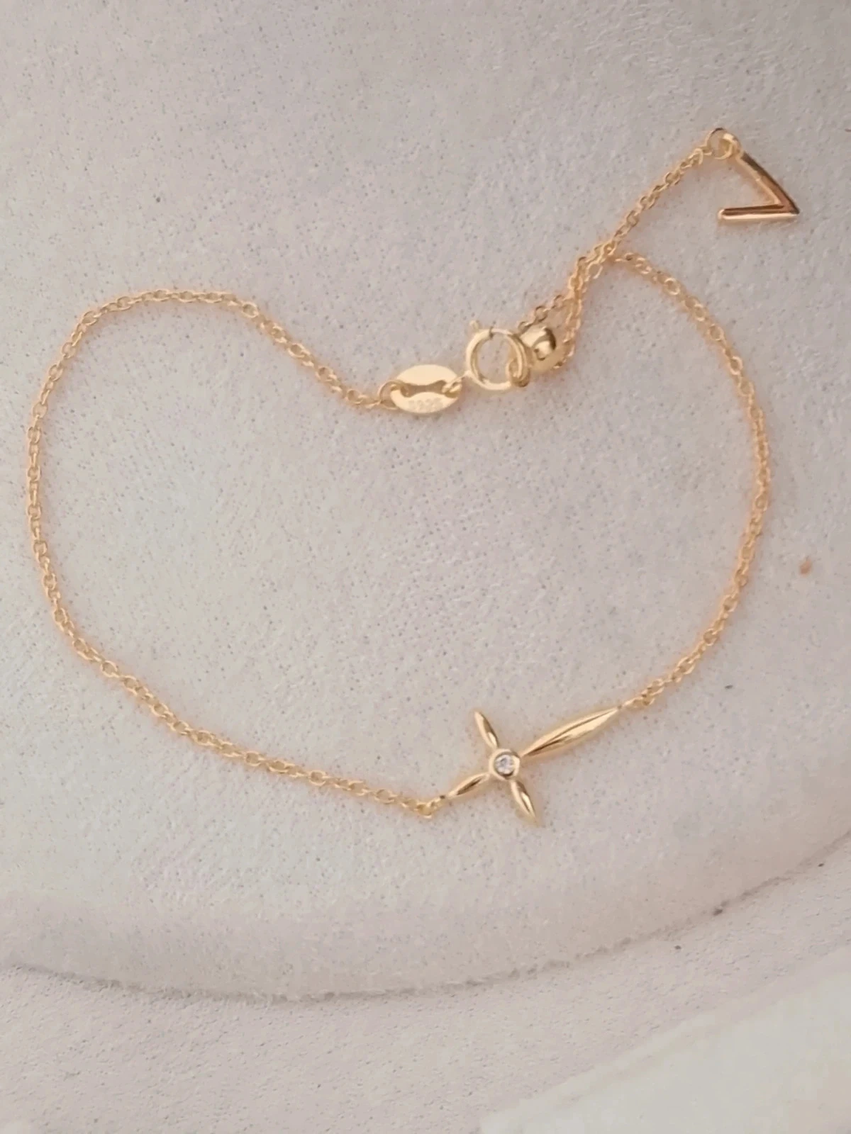 Bracelet croix avec zirconium – photo 5